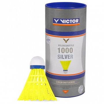 Victor Nylonshuttle 1000 Silver - Medium Yellow 3szt.